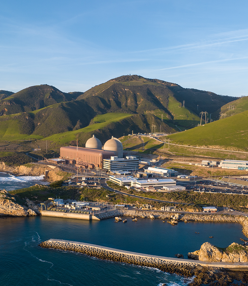 Ariel view of Diablo Canyon