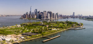 panoramic view of governors island