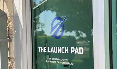 The door to the Launch Pad incubator