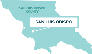 map showing location of san luis obisoi