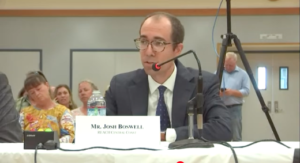 REACH VP Joshua Boswell testifies at a congressional field hearing on offshore wind